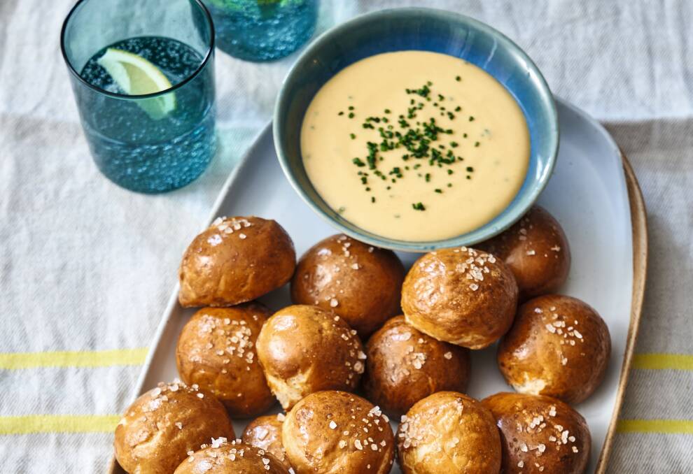 Pretzel bites with cheese sauce. Picture supplied