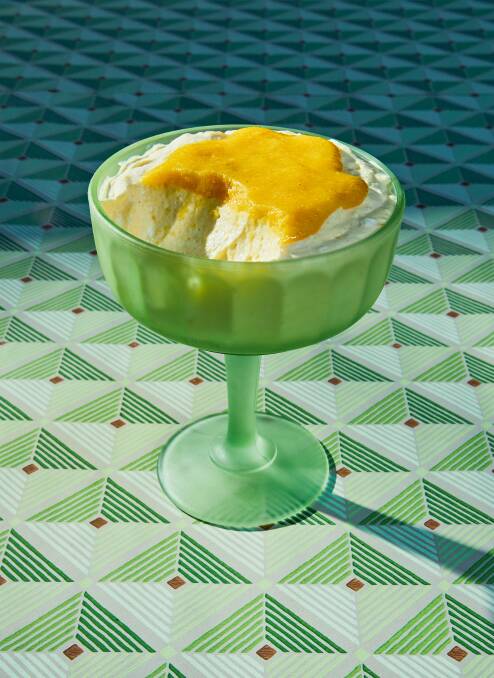 Mango-yogurt mousse. Picture by Jenny Huang