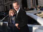 Far left: Richard E. Grant with Joan Cunningham in 2016. Picture Getty Images 
