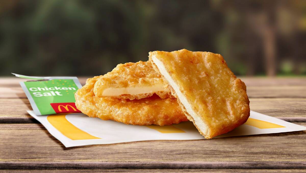 McDonald's has released "potato scallops with chicken salt" on to their menu. Picture supplied