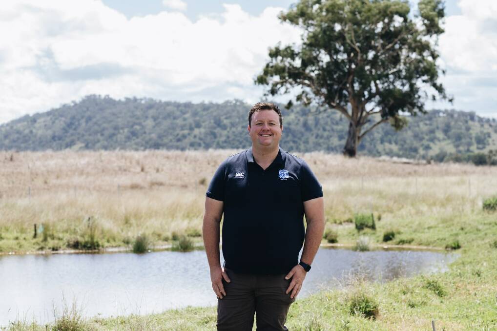 HANDS ON: The creation of a series of ponds in the back paddock has been an important part of Shane Roberts' regeneration project at the school.