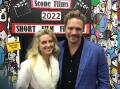  Producer Natalia Ladyko and Conrad Coleby at the 2022 Scone short Film Festival. Picture supplied.