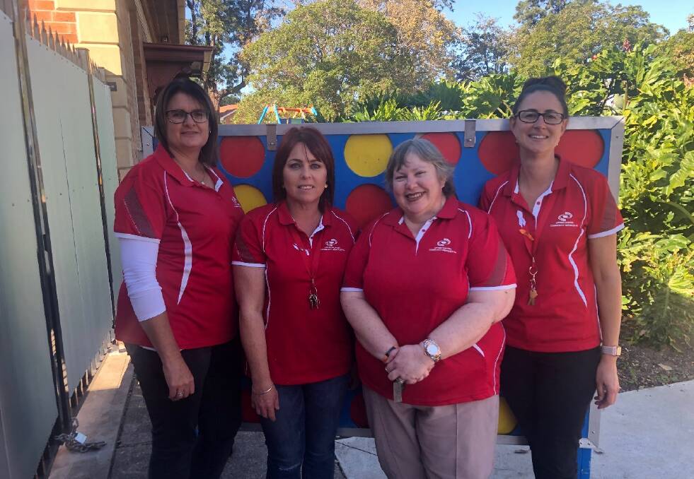 Leanne Walklate (Aboriginal Family Worker), Kylee Mavin (UH Family Support Service), Janelle Eades (HPFC and parenting programs) and Michelle Owen (UH Family Support Service)