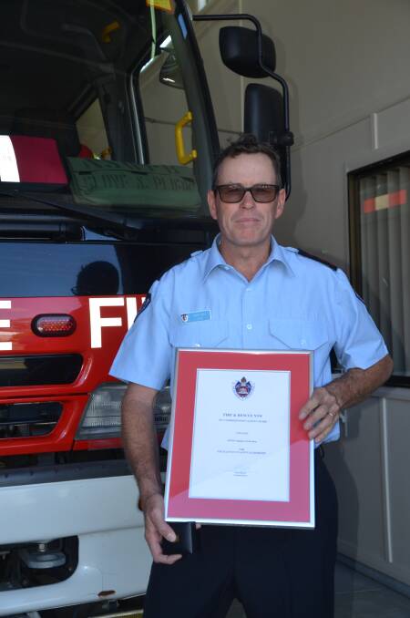 THE PLAUDITS CONTINUE: After receiving a certificate to acknowledge his nomination for the Commissioners Safety Award in 2017, Denman Fire and Rescue NSW captain Gavin Bray has picked up the Australian Fire Service Medal in Monday's Queen's Birthday Honours.