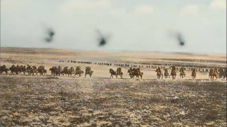 Charge of the Light Horse Brigade at Beesheba in 1917 (AWM)