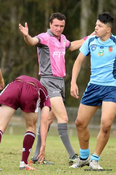 ON SONG: Hunter Valley Group 21 referee Joey Butler will officiate in the 2017 Women’s Rugby League World Cup (WRLWC), which kicks off on Thursday. Pic: WWW.NASHYSPIX