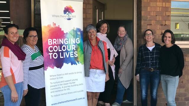 The Where There’s A Will team at the entry to their new office: Jaclyn Geerin, Lindy Hunt, Pauline Carrigan, Jane Callinan, Andrea Burns, Pip Baker and Polly Yuille