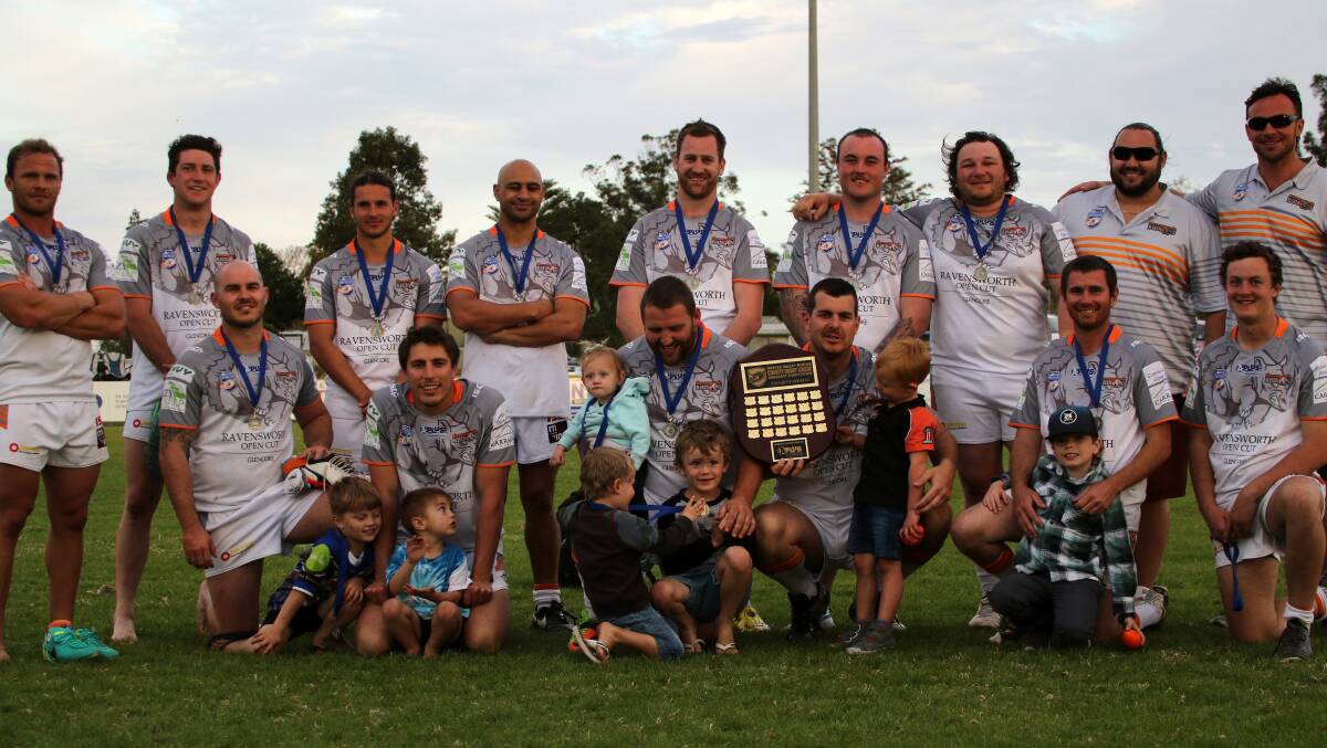 BACK-TO-BACK CHAMPIONS: The Ravensworth Rhinos made it two-in-a-row at the A-Plus Contracting Hunter Valley Mining Charity Rugby League Competition in 2017.