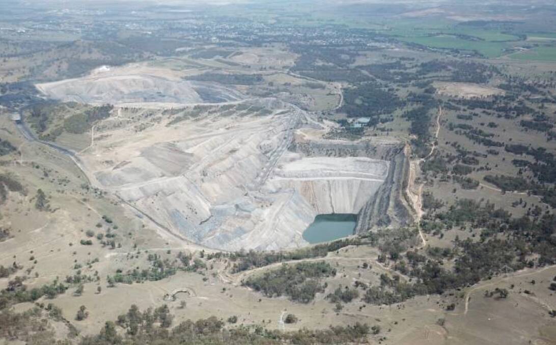 From above: View from Bells Mountain into the void. The void is the centrepiece of a 250MW pumped hydro project. 