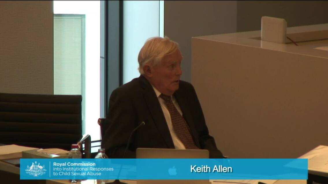 LONG DAY IN WITNESS BOX: Solicitor Keith Allen giving evidence.