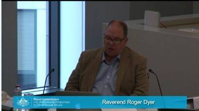 Roger Dyer giving evidence at day two of the royal commission.