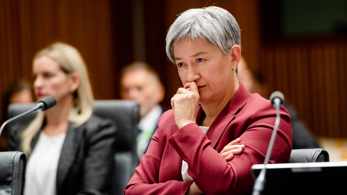 Foreign Minister Penny Wong, pictured, met with Chinese Foreign Minister Wang Yi in Beijing on Wednesday. Picture Elesa Kurtz