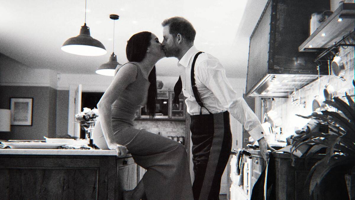A scene from the documentary Harry & Meghan. Picture Netflix