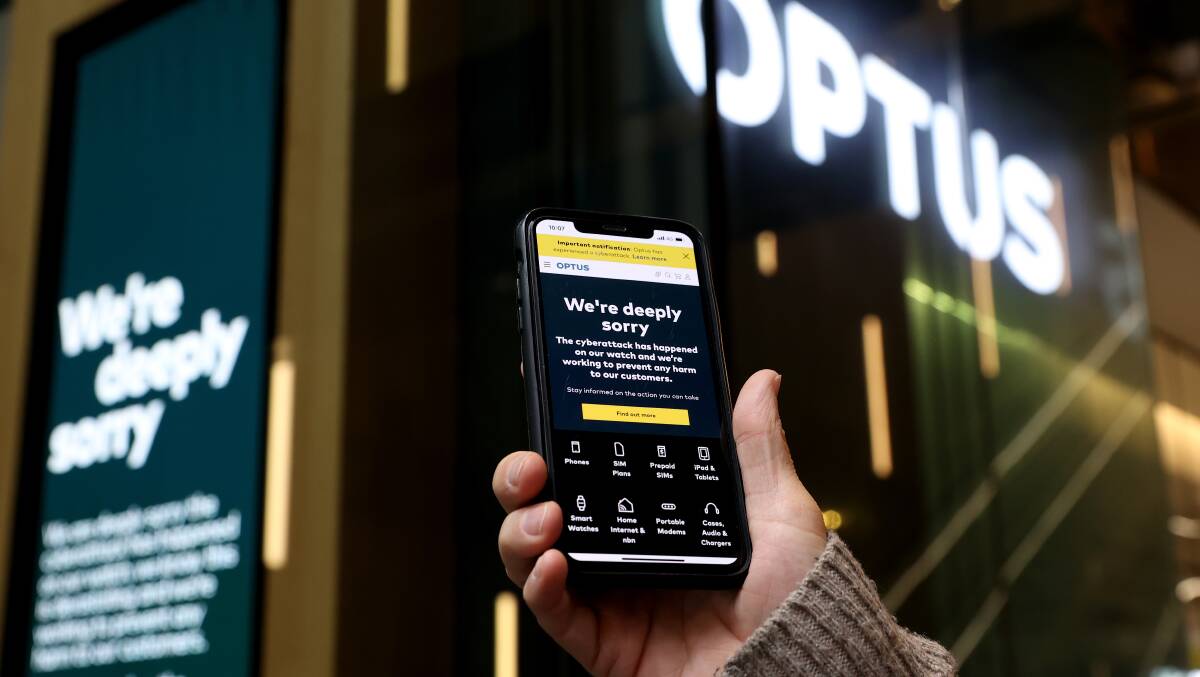 Optus has apologised following the data breach. Picture Getty Images 