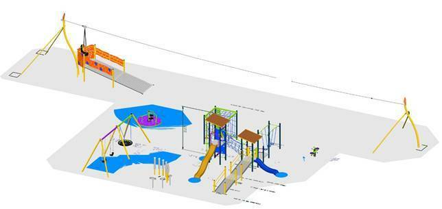 UPGRADE: The community is invited to the opening of an all-abilities playground at Bill Rose Sports Complex. An artists impression of the all-abilities playground.