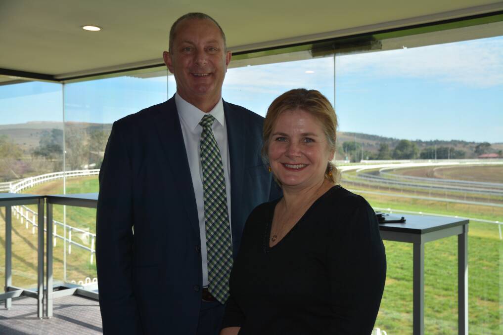 PROPER PLANNING: Upper Hunter MP Michael Johnsen and Road and Maritime Services' Anna Zycki outlined the path required for the Muswellbrook Bypass to be completed.
