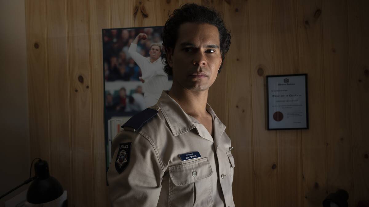 Mark Coles Smih is police officer Jay Swan as a fledgling detective in Mystery Road Origin. Picture supplied