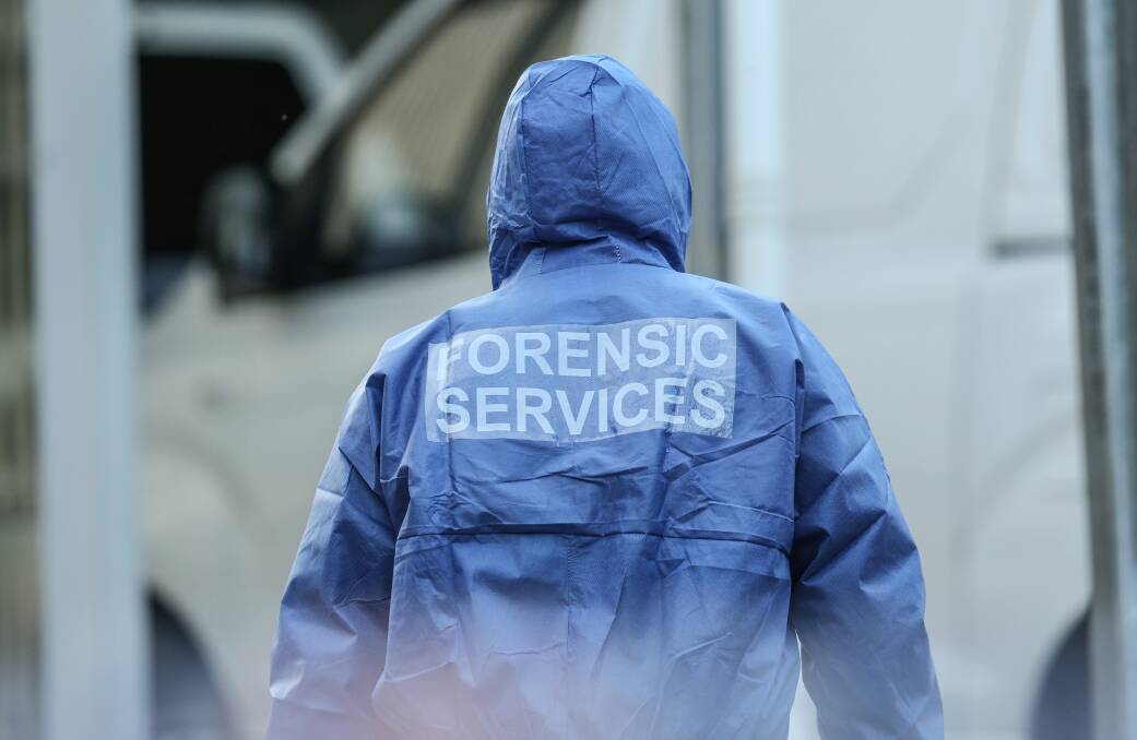 NSW Police and forensic services at the former Ingham Poultry processing plant at Cardiff investigating the murder of Danielle Easey in 2019. Picture by Marina Neil.