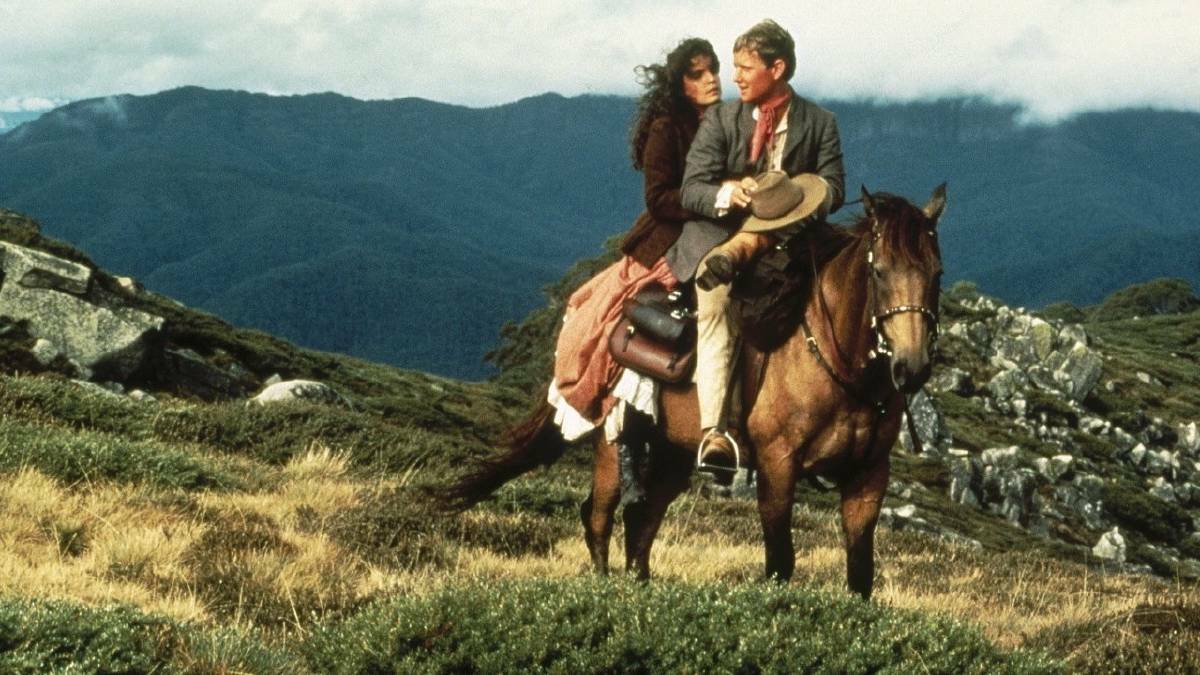 Tom Burlinson and Sigrid Thornton in a scene from The Man From Snowy River. File picture
