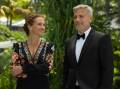 Georgia (Julia Roberts) and David (George Clooney) in Ticket to Paradise. Picture Universal Pictures.