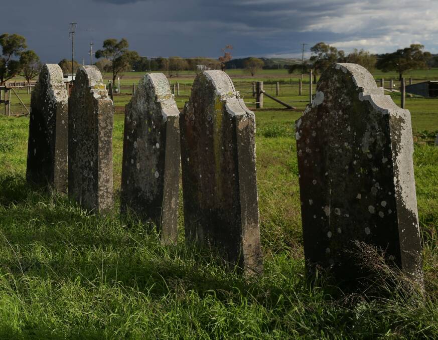 Maitland Jewish Cemetery, where 10 headstones were desecrated with Nazi symbols. Police estimate a quarter of NSW hate crimes go unreported.