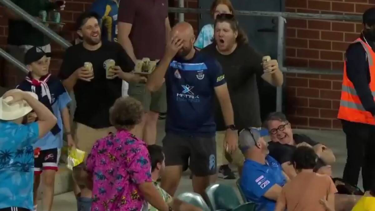 Grant Jones dropped his donuts and a catch at the cricket. Picture: Fox Sports