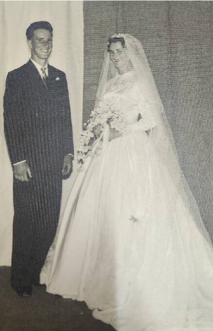 Dean and Rita on their wedding day in 1958. Photo supplied.