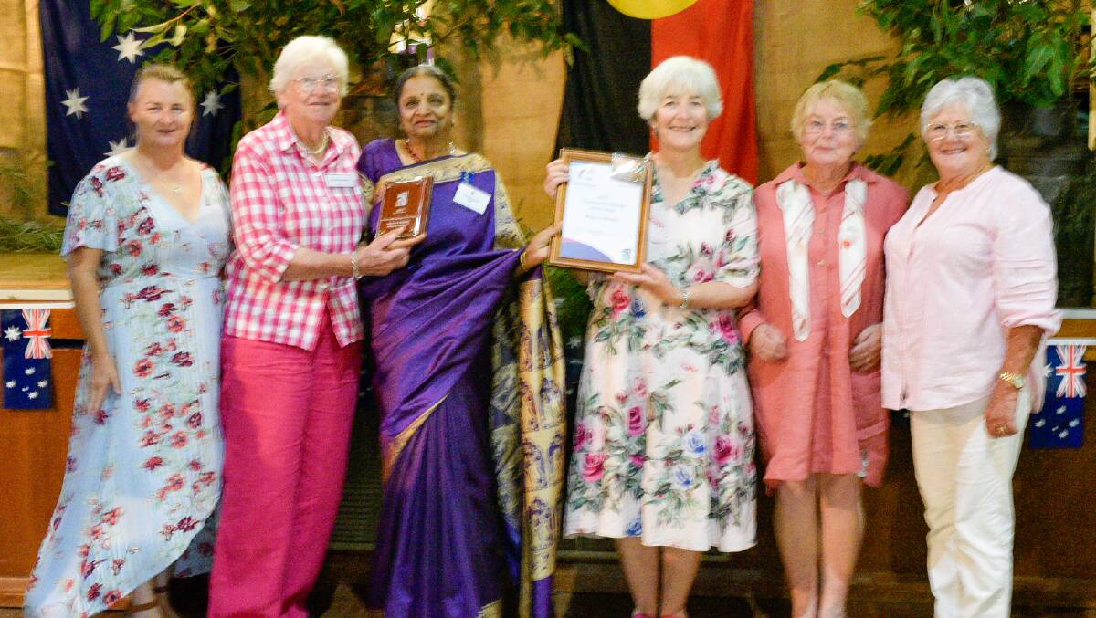 The team from Meals on Wheels were awarded the Merriwa Community Group of the Year. They are pictured with Australia Day ambassador Promila Gupta OAM at a ceremony in Merriwa. Photo from Upper Hunter Shire Council.