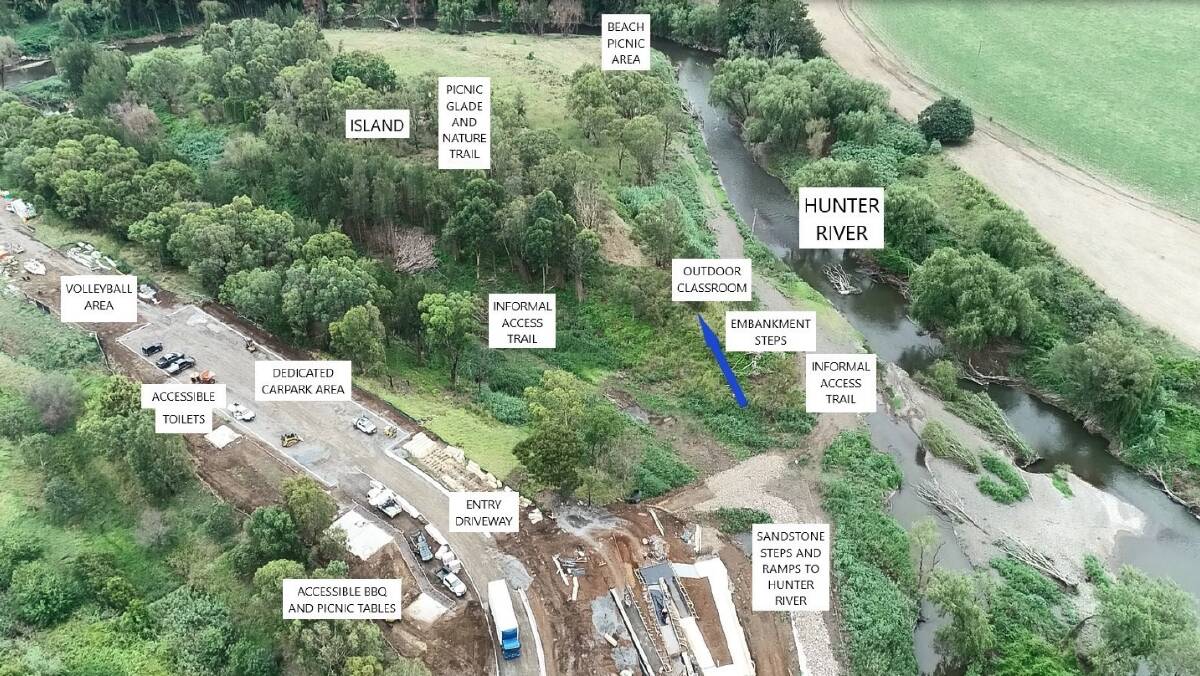 Plans for Hunter Beach at Muswellbrook. Picture from Muswellbrook Shire Council.