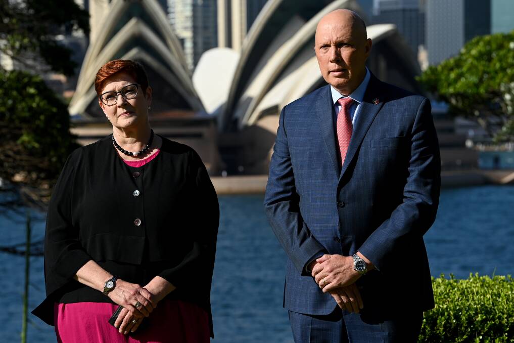 The trouble for Australia is that Peter Dutton's 2022 defence plan is Marise Payne's old plan, which was basically obsolete when it was made in 2016. Picture: Getty Images