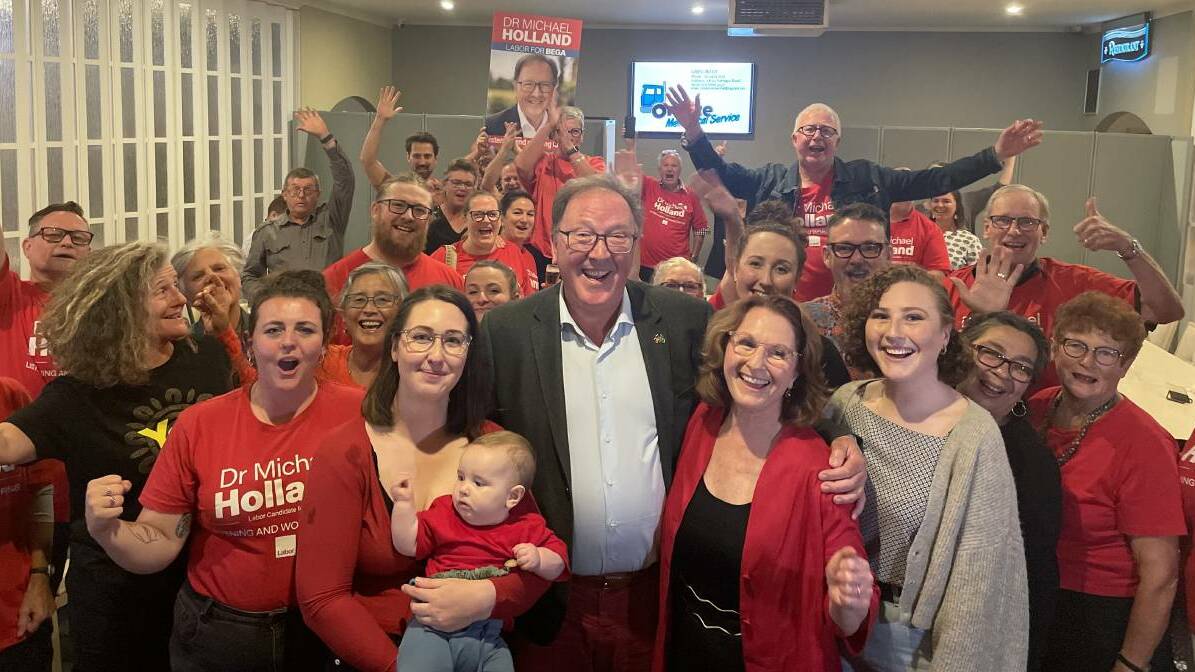 Labor's Michael Holland has claimed victory in the electorate of Bega following Saturday's NSW election. Picture by James Tugwell