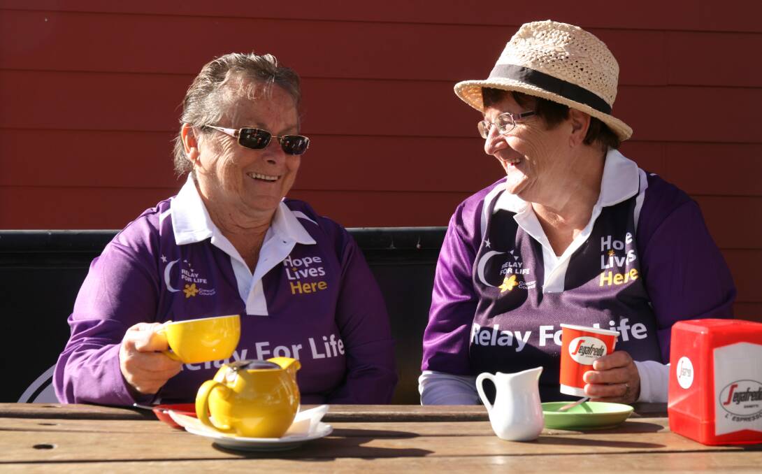 SURVIVOR: Doreen Ayre with Jeanette Travers. Both are committee members of the upcoming Muswellbrook and Upper Hunter Relay for Life. 