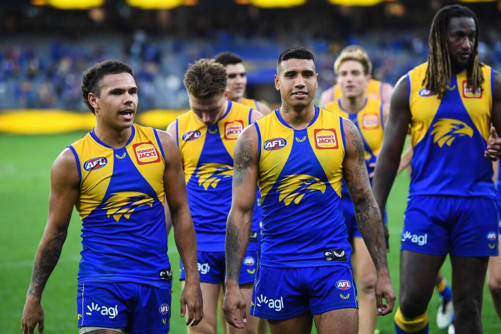 West Coast must find a way to maintain a hard edge wherever it plays. Photo: Daniel Carson/AFL Photos via Getty Images