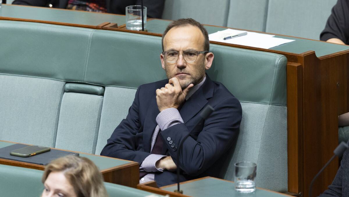  Greens leader Adam Bandt seems stuck between a rock and a hard place. Picture by Keegan Carroll
