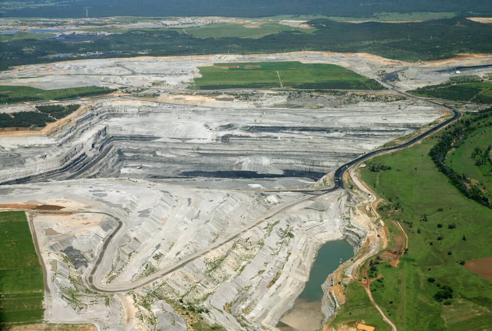 Drawdown: A large Hunter coal mining area. Environmental groups say the Hunter's coal mines are taking more rainfall and surface water than they are licensed to.