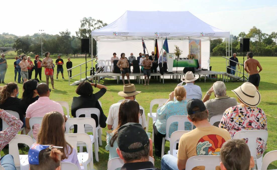 Photo from Muswellbrook's 2022 Australia Day ceremony. PIcture: Muswellbrook Shire Council