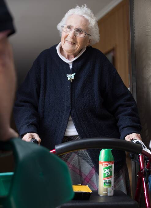 Meals on Wheels volunteers bring "moments of joy" for customer Faye Beaumont. Picture supplied.