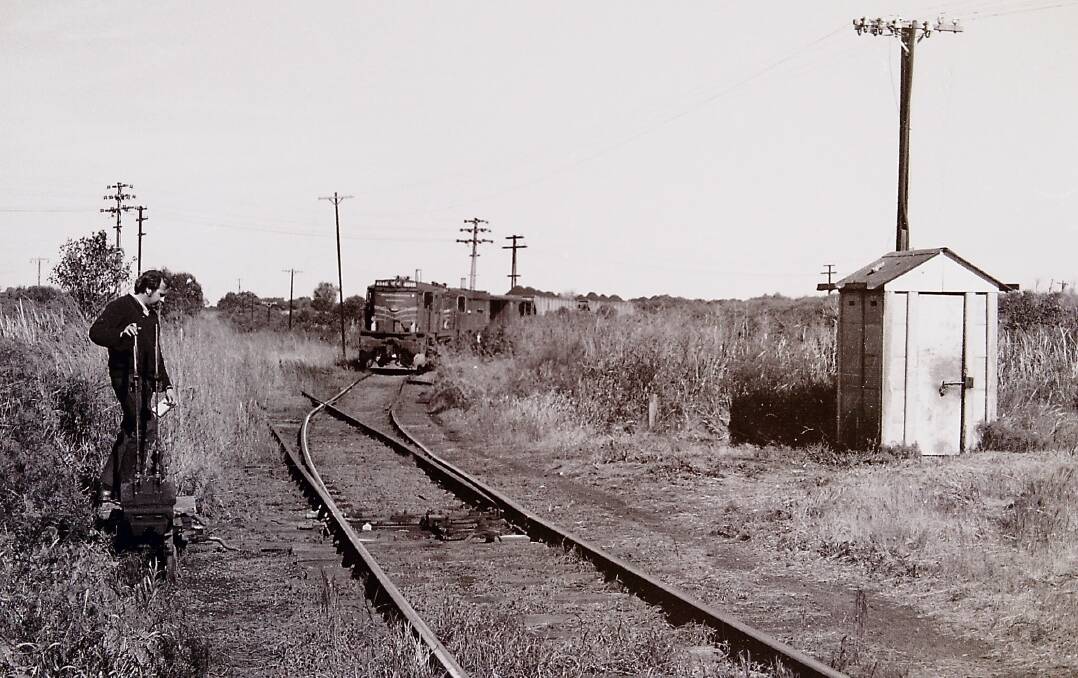 RAIL HERITAGE: A train leaving John Darling Colliery joins the Belmont Line. Picture: Courtesy, Ray Cross 