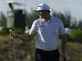 Last-minute replacement Sepp Straka is the co-leader at the PGA's Hero Challenge in the Bahamas. (AP PHOTO)