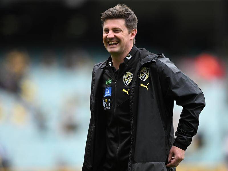 Richmond Tigers interim coach Andrew McQualter is attempting to bag an unlikely finals berth. (James Ross/AAP PHOTOS)