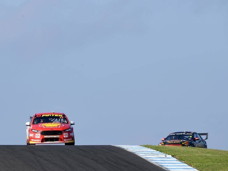 Scott McLaughlin led Mustang's domination during practice for the Supercars round in Melbourne.
