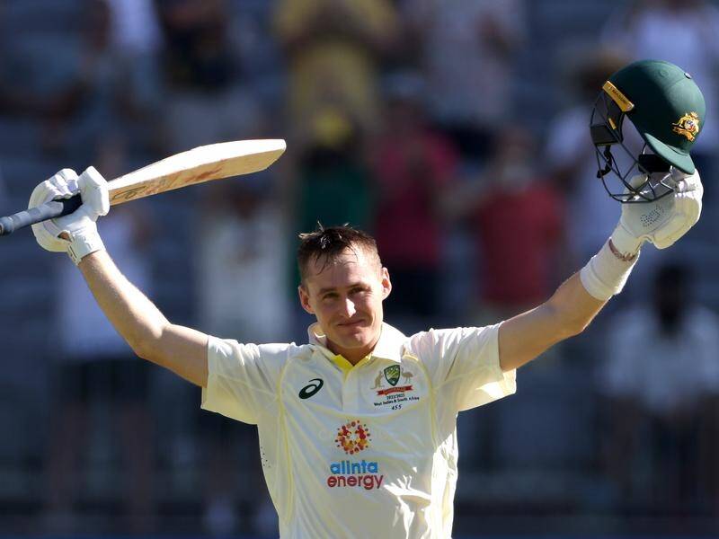 Marnus Labuschagne came agonisingly close to making his highest Test score when he was out for 204. (Richard Wainwright/AAP PHOTOS)