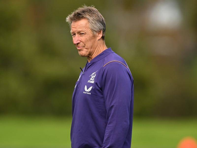 Veteran Storm coach Craig Bellamy says he'll make a decision on his future in coming weeks. (James Ross/AAP PHOTOS)