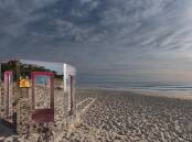 Dream Gazebo is one of more than 70 giant artworks on display on a Gold Coast beach. (PR HANDOUT IMAGE PHOTO)