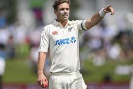 Tim Southee leads New Zealand in Bangladesh at the start of a new World Test Championship cycle. (AP PHOTO)