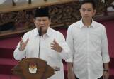Indonesia president-elect Prabowo Subianto (L) was formally confirmed as the election winner. (AP PHOTO)