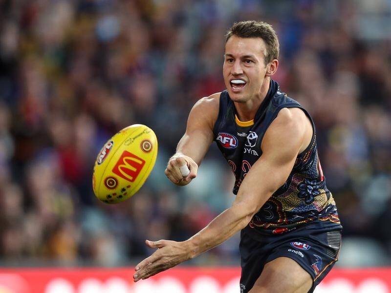 The Crows are sweating on the fitness of Tom Doede, who was injured in the loss to Gold Coast. (Matt Turner/AAP PHOTOS)