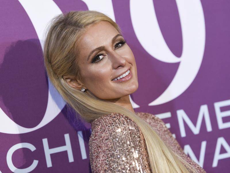 "You are already loved beyond words," socialite Paris Hilton says of her first child. (AP PHOTO)