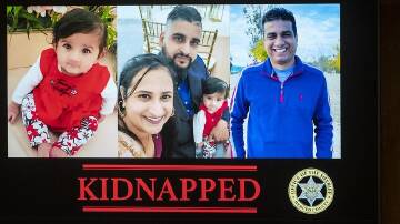 Four abducted members of a California family, including an 8-month-old girl, have been found dead. (AP PHOTO)