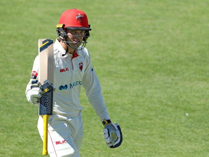 An Alex Carey century has South Australia well placed in their Sheffield Shield game against NSW.